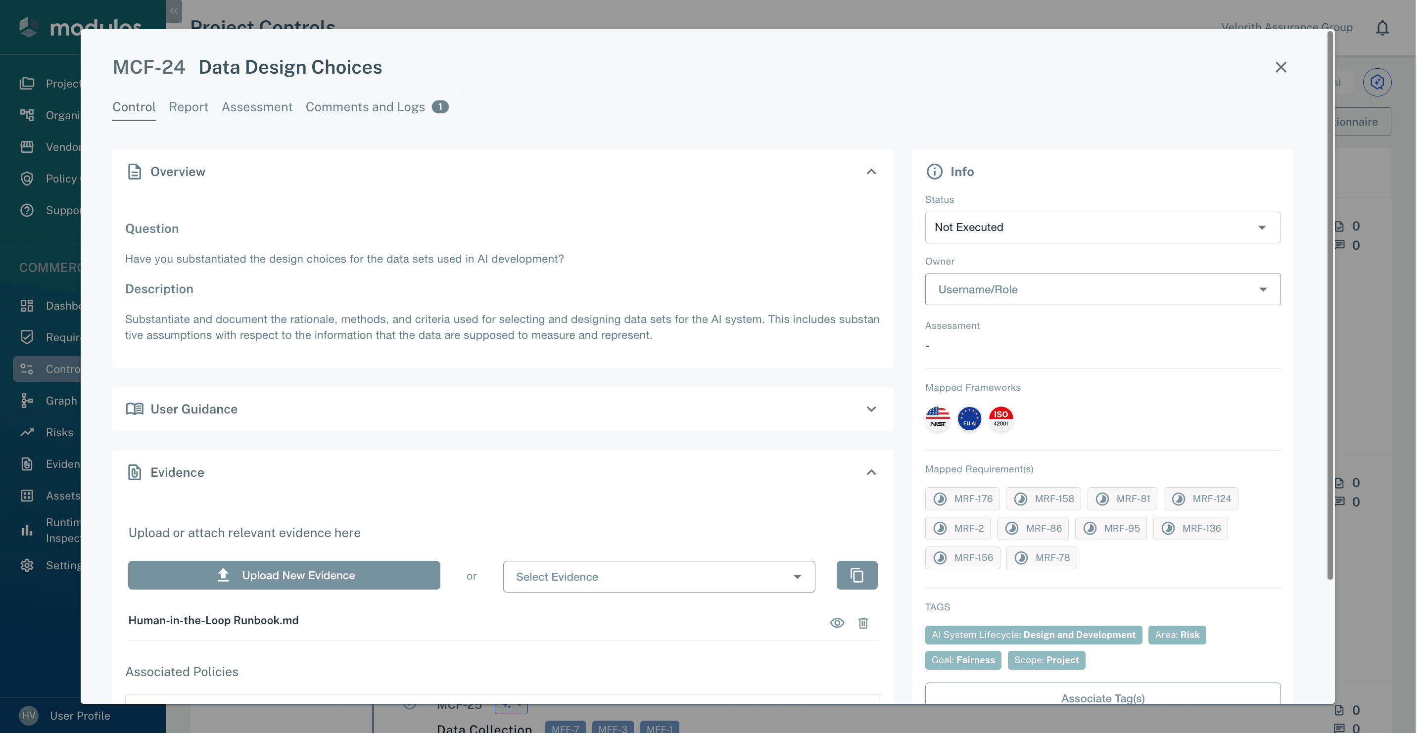 Control execution workflow with components and locking