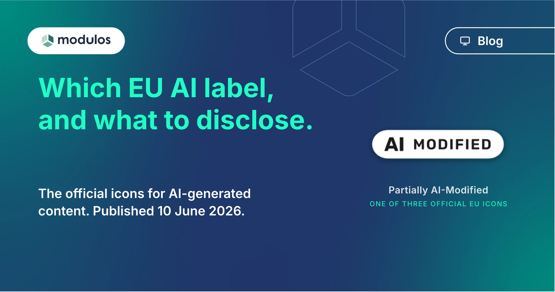The EU's AI Content Labels: Which Icon, What to Disclose