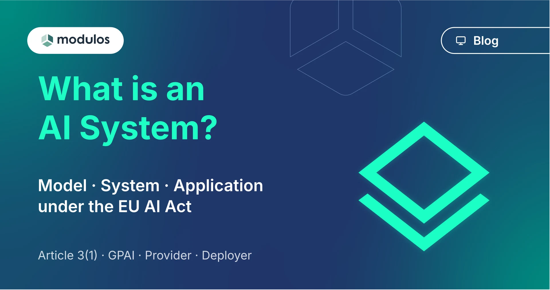 AI System Definition under the EU AI Act: Model, System, Application
